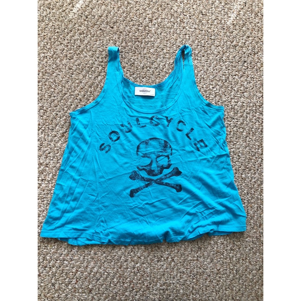 Soulcycle women’s flowy skull tank size XS